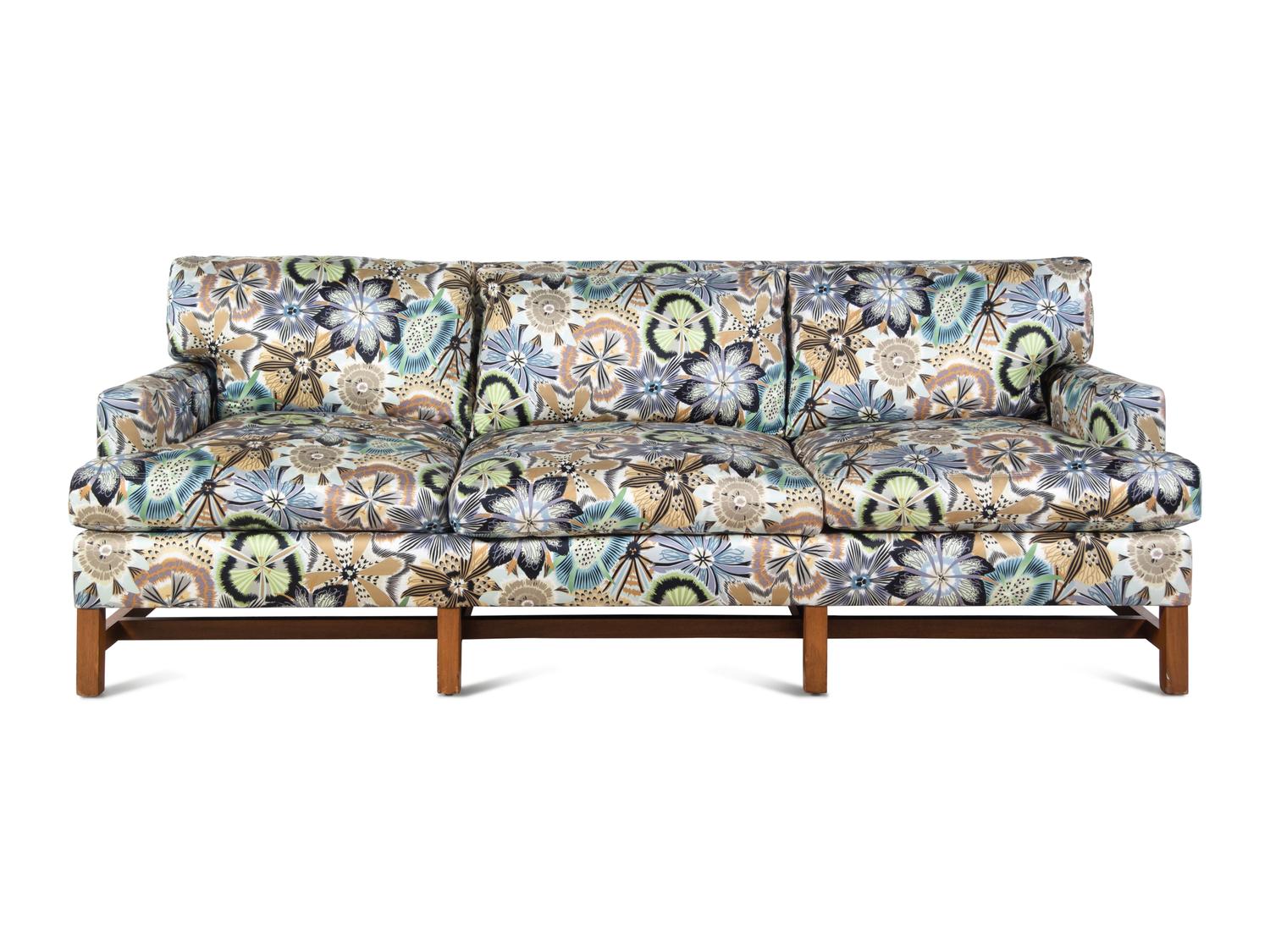 A Custom Three-Seat Sofa with Missoni Passiflora Upholstery