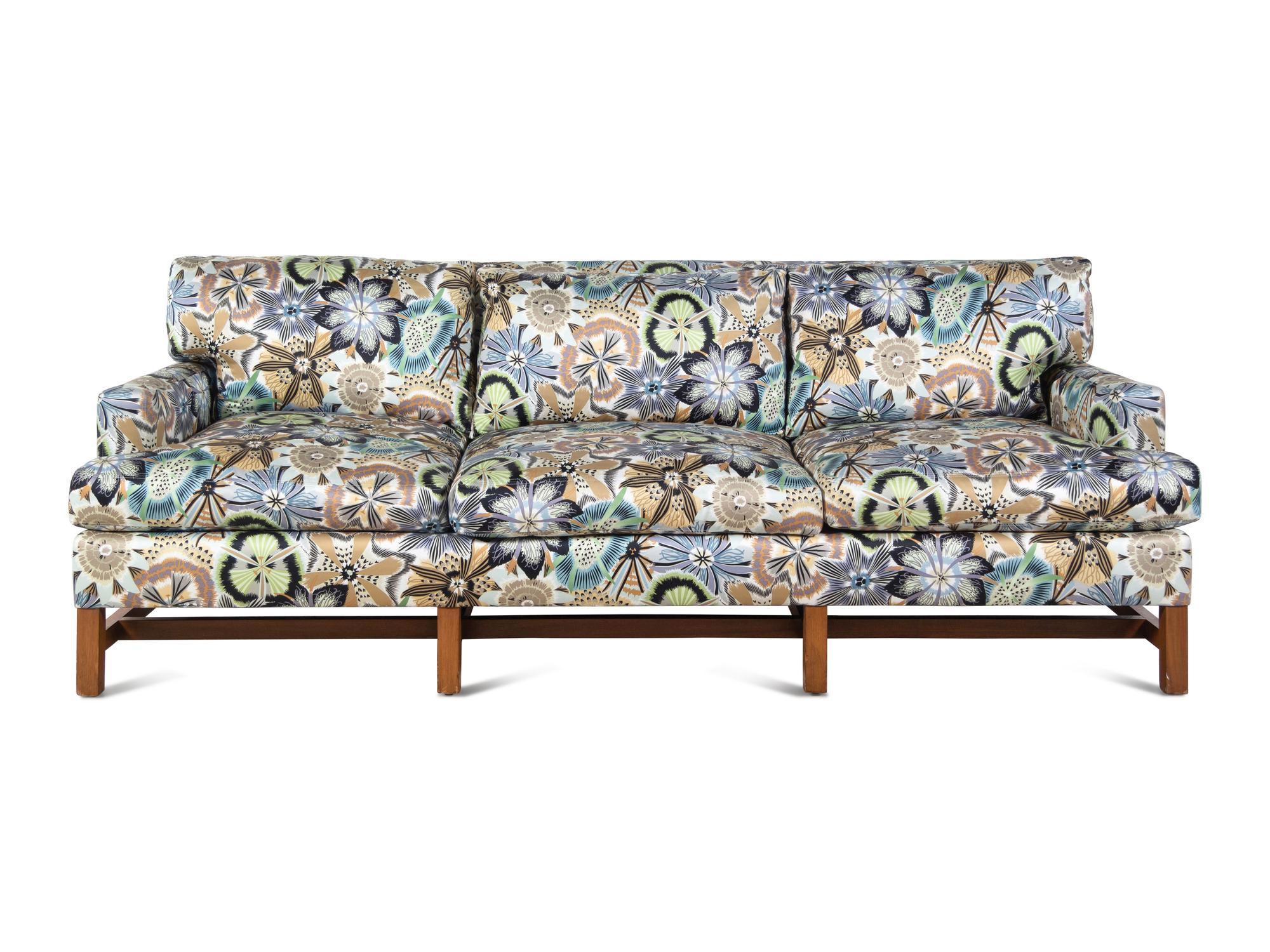 A Custom Three-Seat Sofa with Missoni Passiflora Upholstery