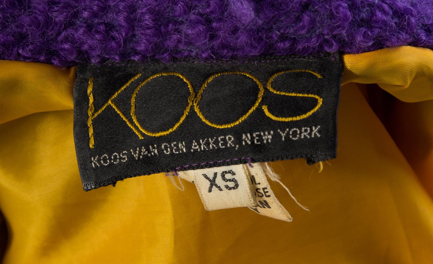 A Koos Purple and Green Wool Boucle Jacket, Size XS.
