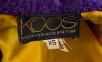 A Koos Purple and Green Wool Boucle Jacket, Size XS.