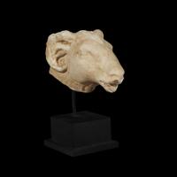 ROMAN STONE RAM'S HEAD HANDLE 2nd-3rd Century AD