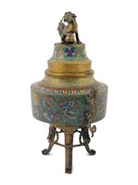 A Japanese Cloisonné Censer