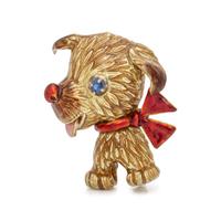COLLECTION OF YELLOW GOLD ANIMAL BROOCHES