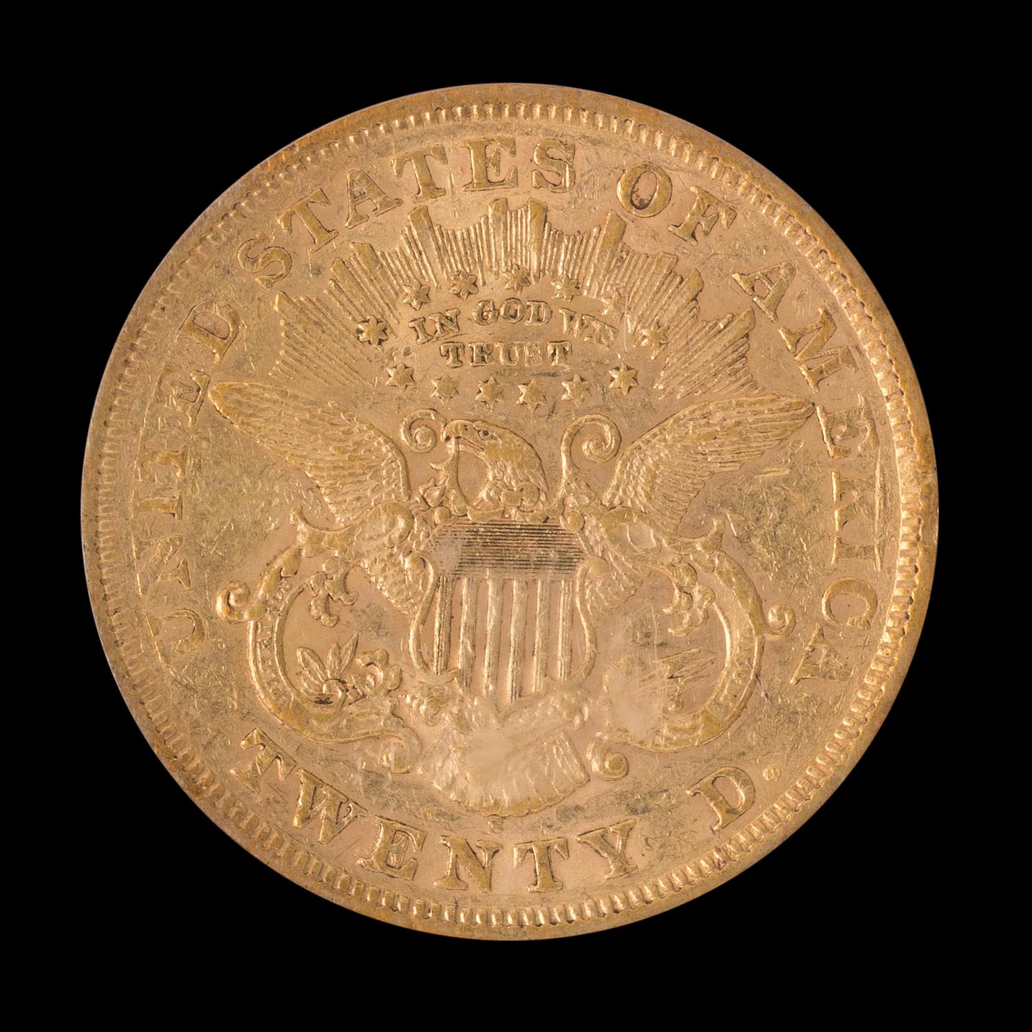 A United States 1868-S Liberty Head $20 Gold Coin
