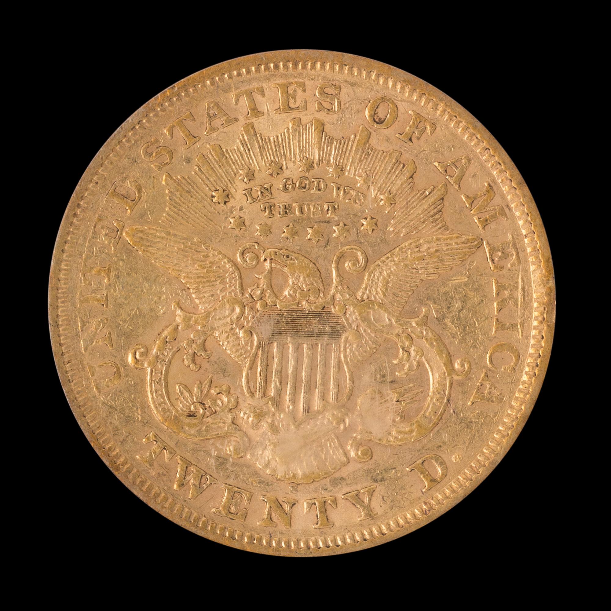 A United States 1868-S Liberty Head $20 Gold Coin
