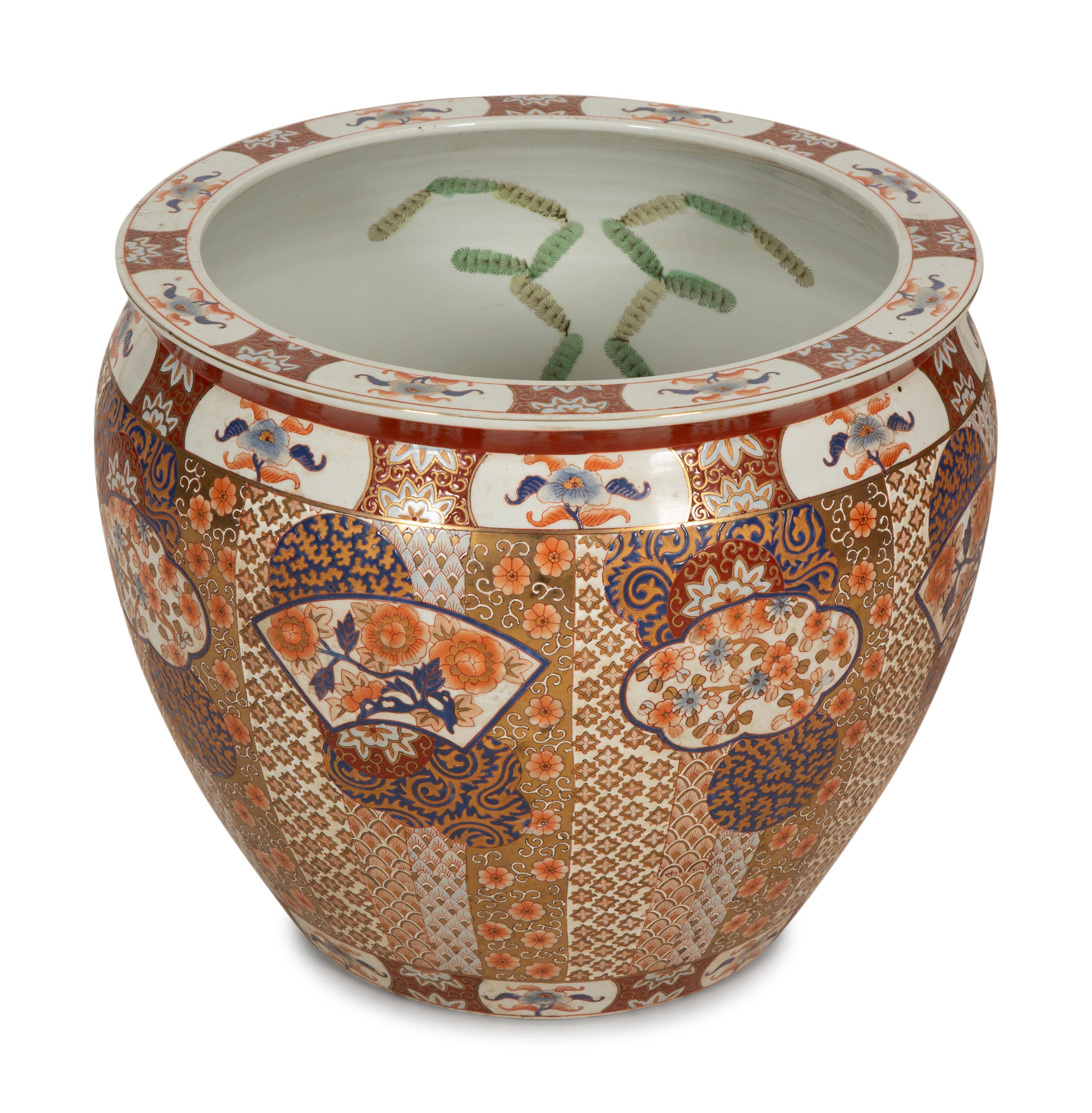 A Chinese Porcelain Jardinière in the Imari Palate