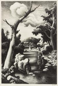 Thomas Hart Benton, (American, 1889–1975), Shallow Creek, 1939