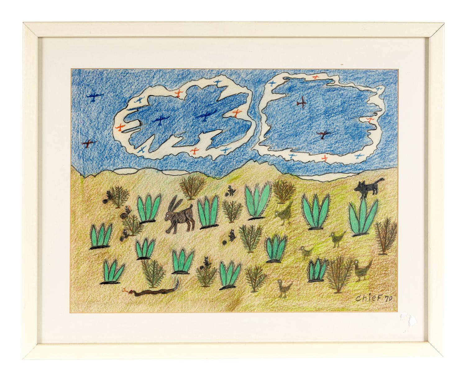 Untitled (Chicken Coop), 1970, Untitled (Tending Cattle), 1974 and Untitled (Wild Hare) , 1974 (three works)