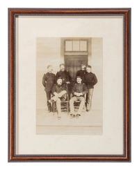 [INDIAN WARS]. A group of 7 photographs of George Lawson Scott and fellow officers stationed in the American West.