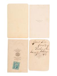 [Civil War] (Lee, Robert E.) Group of Four Carte de Visites