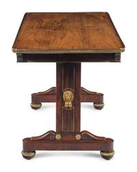 A Regency Gilt Bronze Mounted Rosewood Sofa Table
