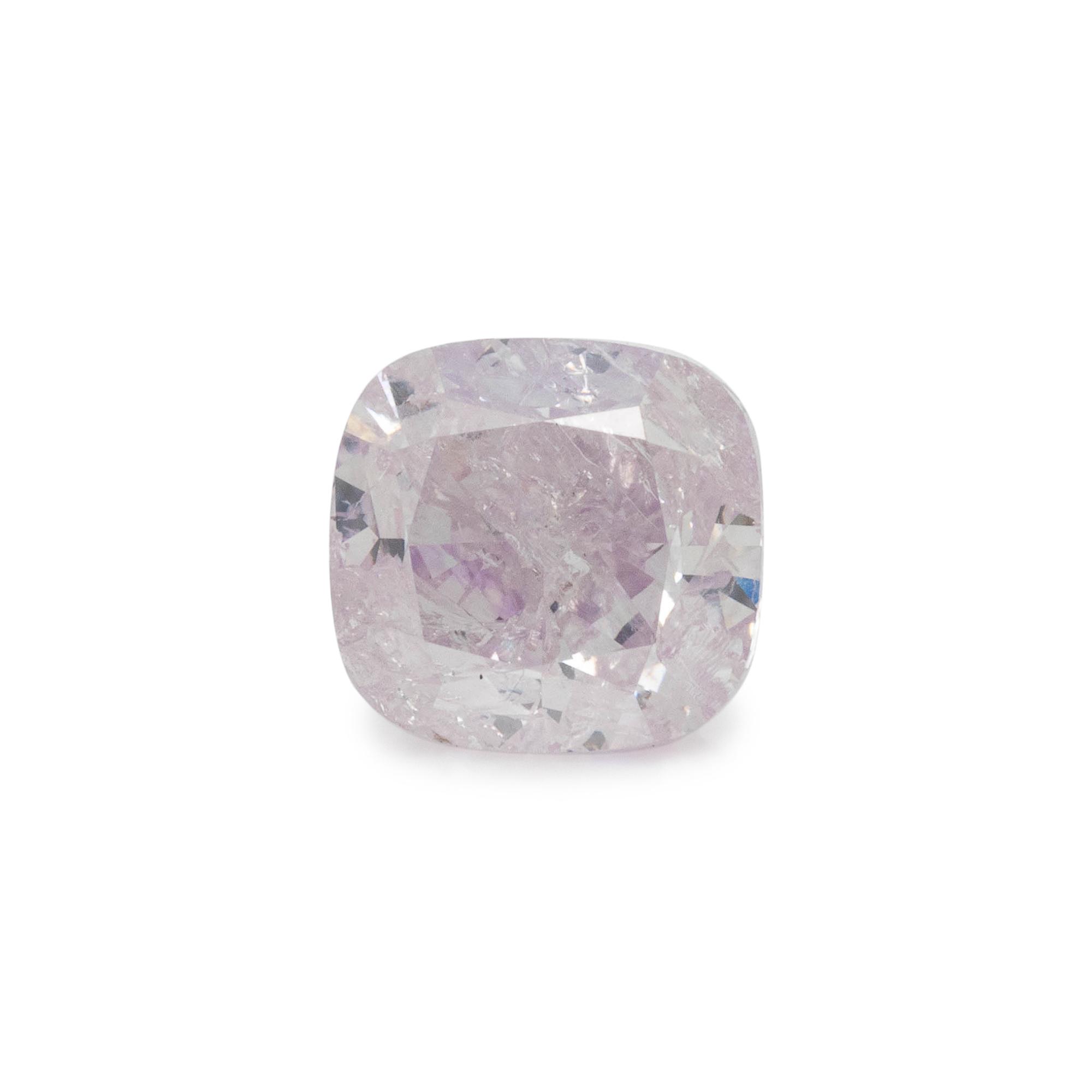 1.55 CARAT FANCY PURPLISH PINK DIAMOND
