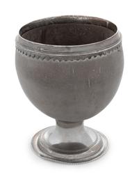 A Continental Silver Mounted Coconut Cup