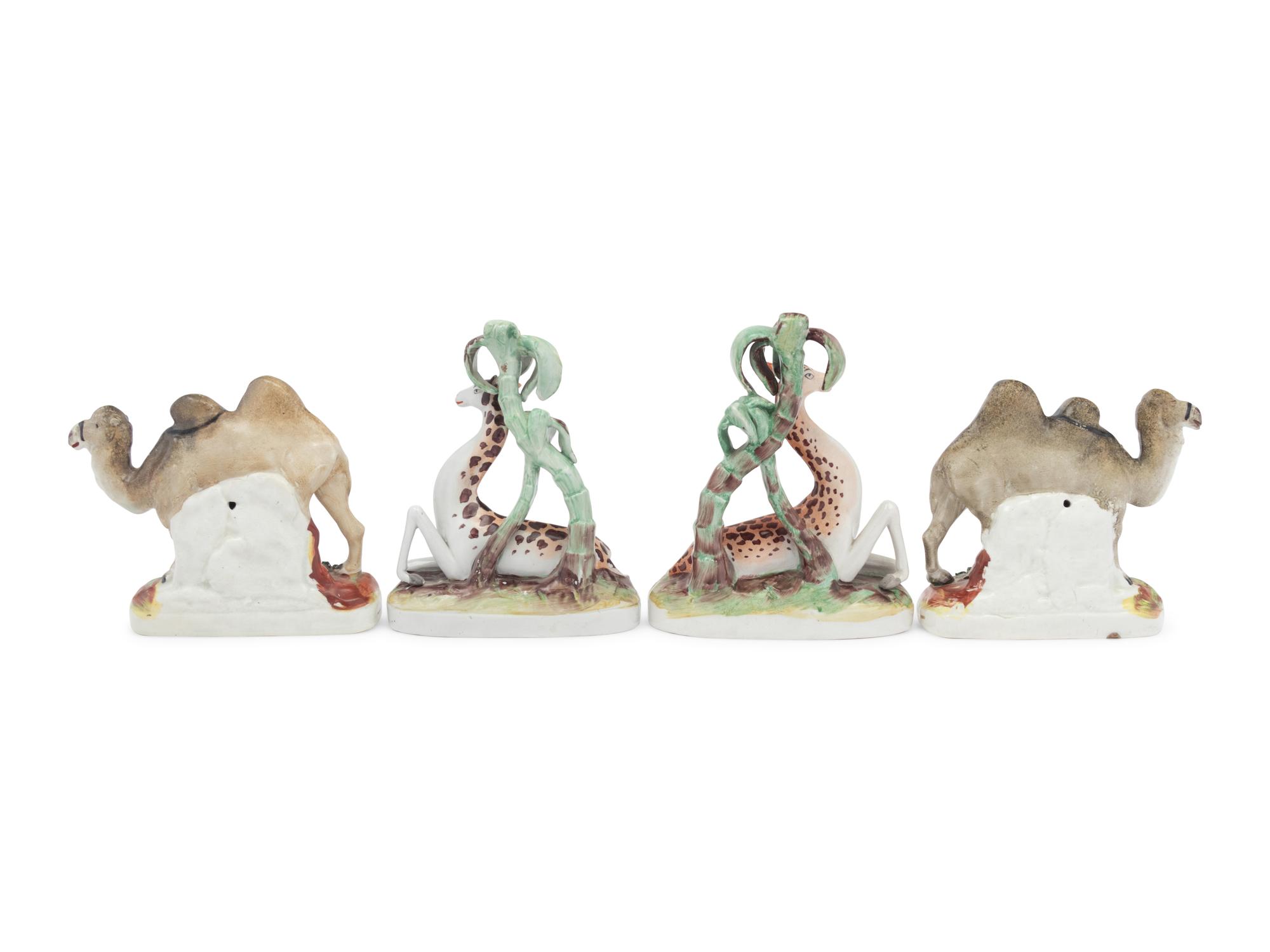 A Group of Four Staffordshire Figures
