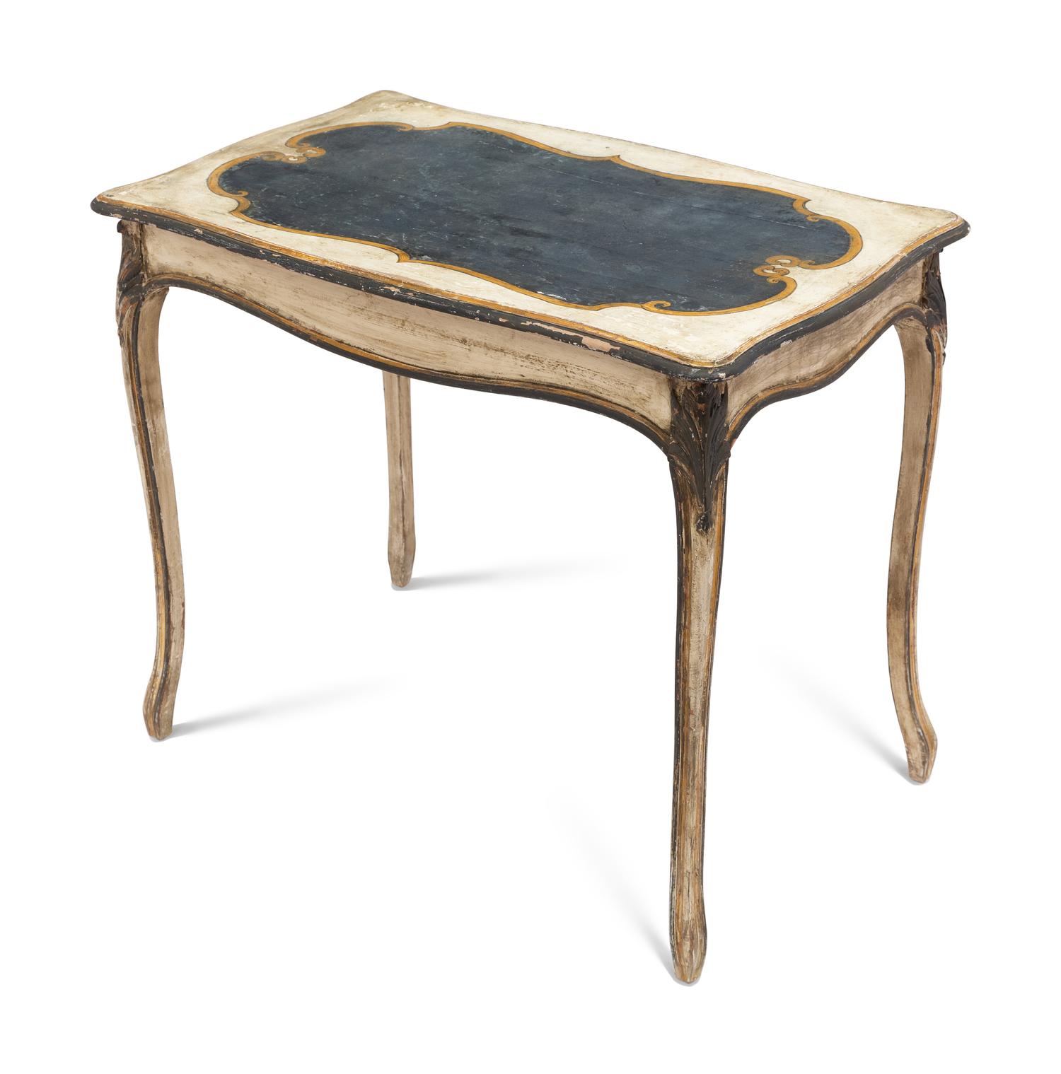 An Italian Rococo Style Painted Side Table
