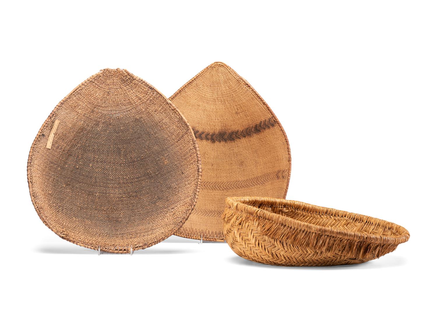 Hopi and Paiute Winnowing Baskets