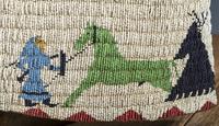 Cheyenne River Sioux Beaded Pictorial Hide Vest
