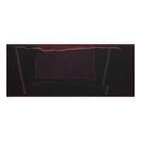 Theodoros Stamos (American/Greek, 1922-1997) — Abstract in Black, Gray, Purple, and Red, c. 1980