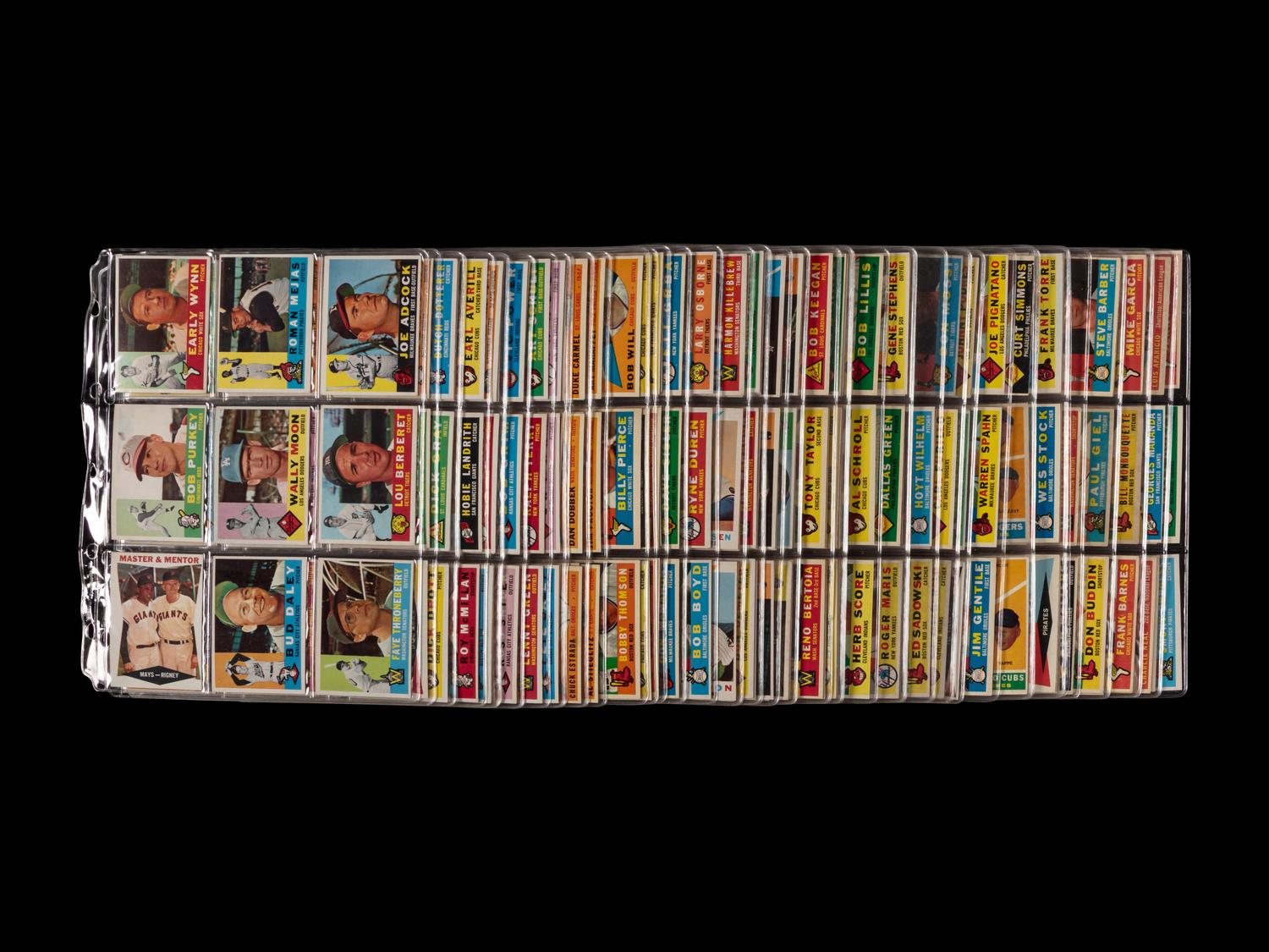 A Near Set of 1960 Topps Baseball Cards (549/572)
