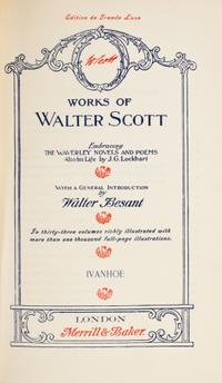 (COLLECTED WORKS) SCOTT, SIR WALTER. Complete Works. London, c. 1900. 52 vols. Limited.