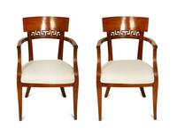 A Pair of Continental Neoclassical Armchairs