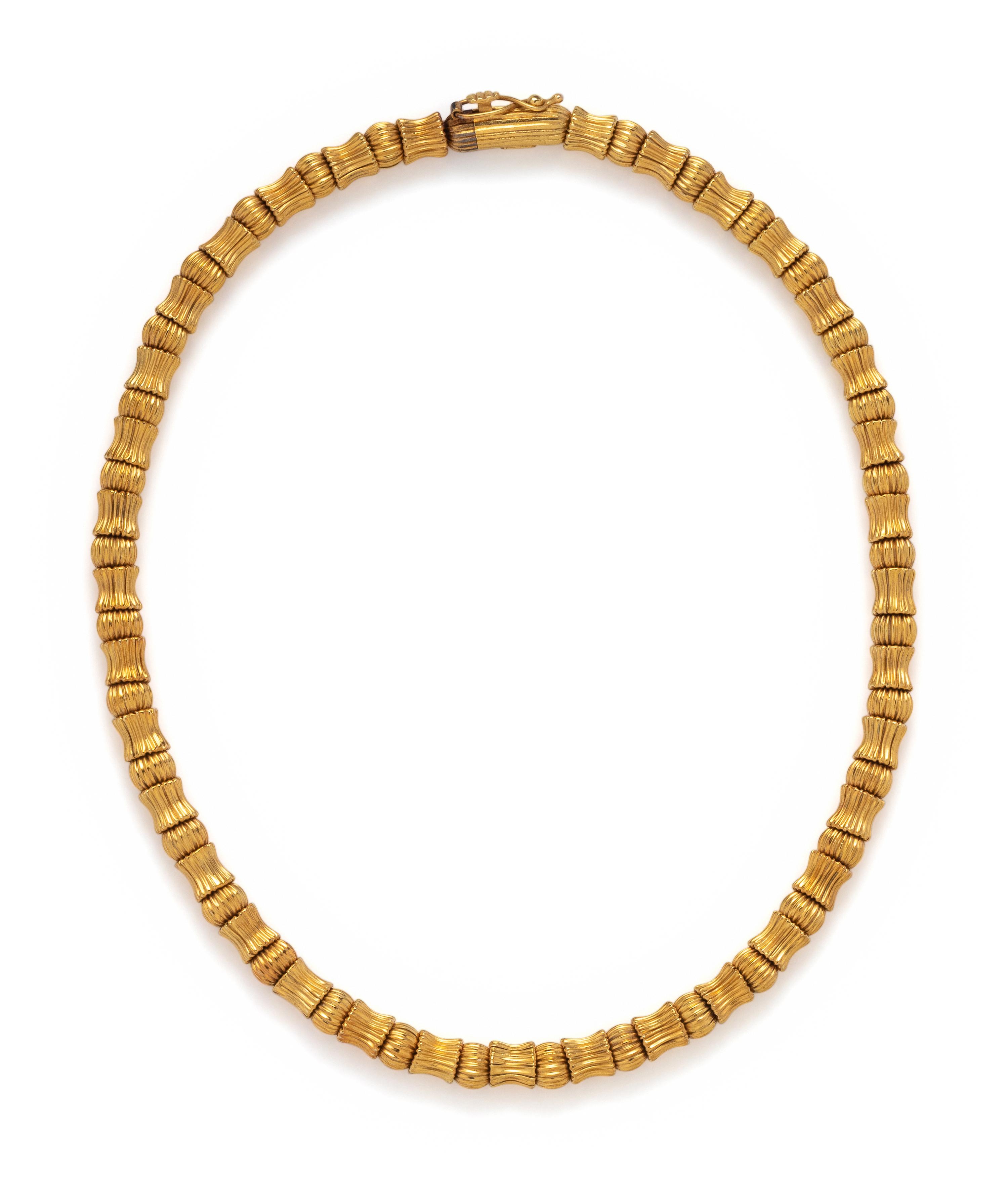 LALAOUNIS, YELLOW GOLD NECKLACE
