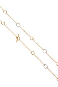 ROBERTO COIN, BICOLOR GOLD AND DIAMOND NECKLACE