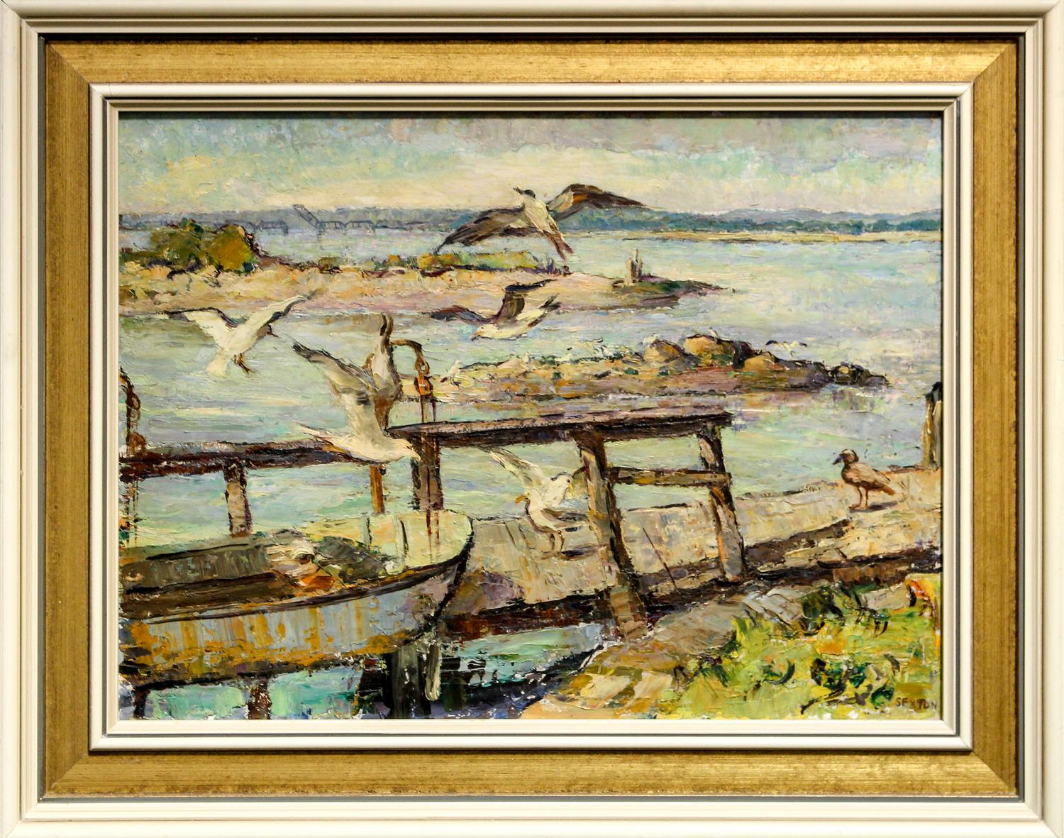 Frederick Lester Sexton, (American, 1889-1960), Shorebirds