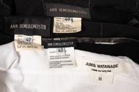 Ann Demeulemeester Bolero, Vest, Jacket, and Pant with Junya Watanabe for Comme des Garçons Blouse