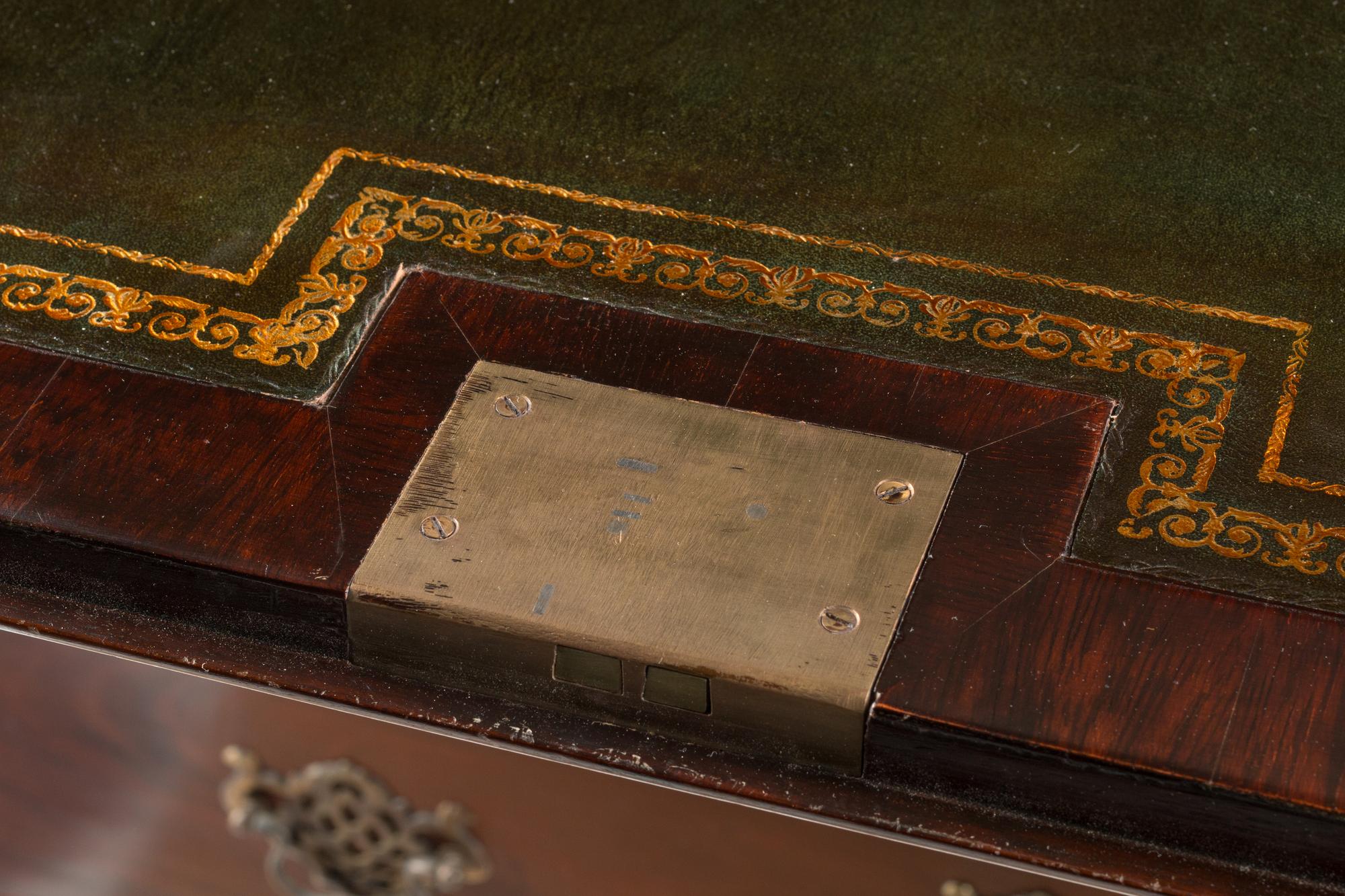 A George III Mahogany Slant-Front Bureau