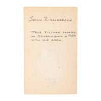 Model 1850 Food Officer's Sword Inscribed to E. F. Richardson Retailed by Palmers & Bachelders with CDV