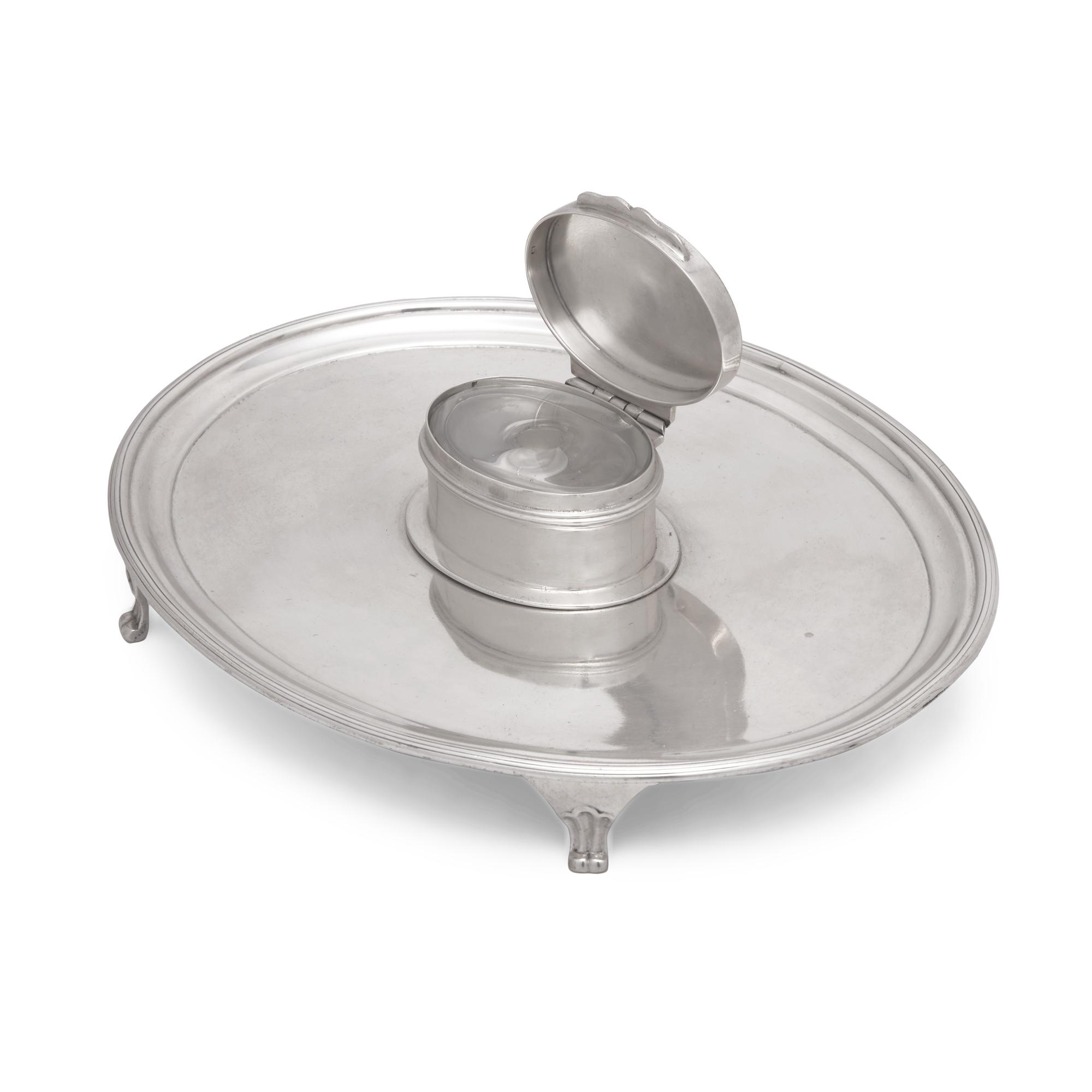 An Irish George III Sterling Silver Inkstand