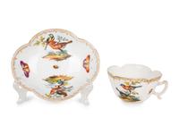 Eleven Meissen and Various Other Porcelain Teacups and Saucers — 19TH/20TH CENTURY