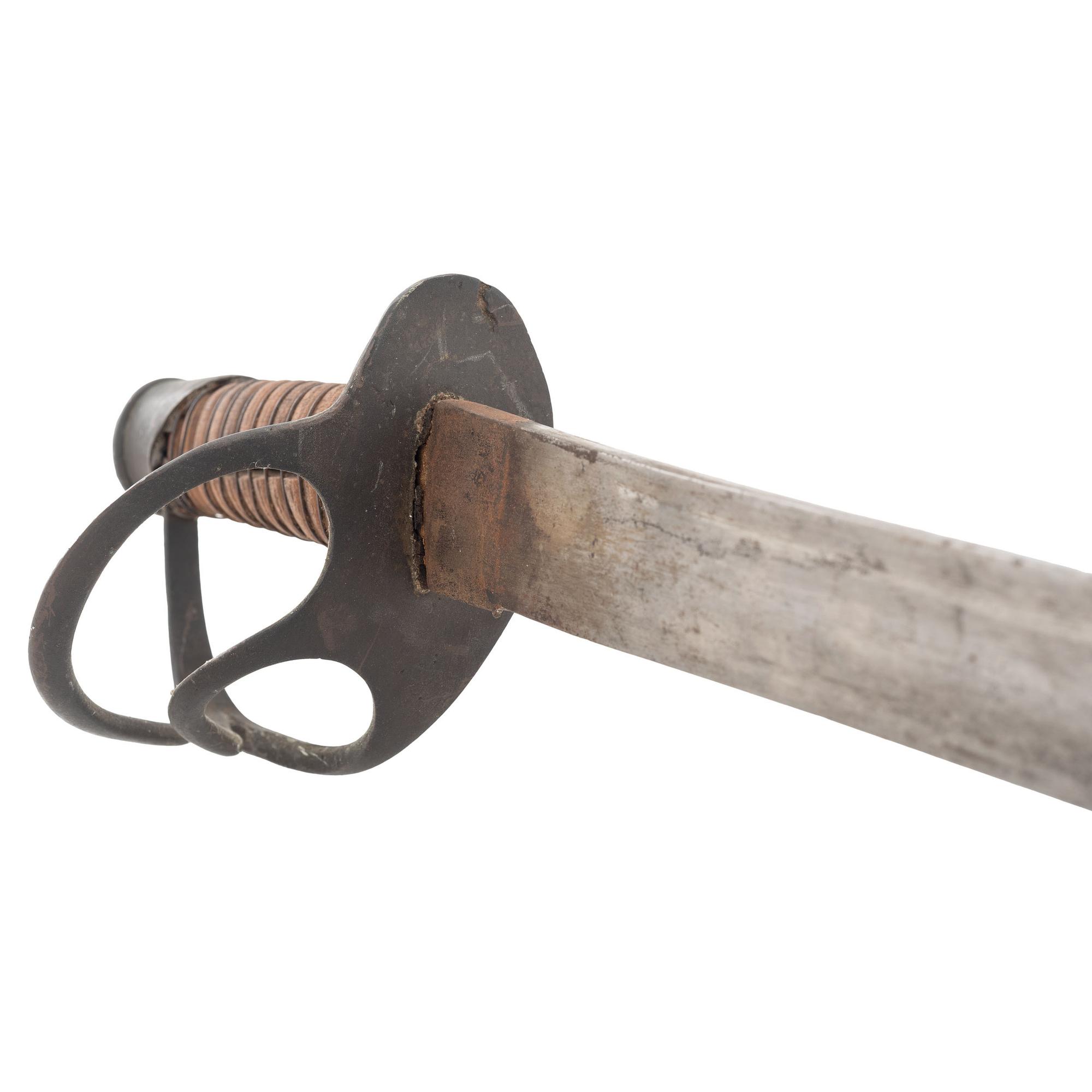 Confederate Cavalry Saber in Wooden Scabbard by Kraft, Goldschmidt & Kraft or H. Marshall