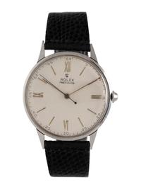 ROLEX, REF. 4363 STAINLESS STEEL 'PRECISION' WRISTWATCH