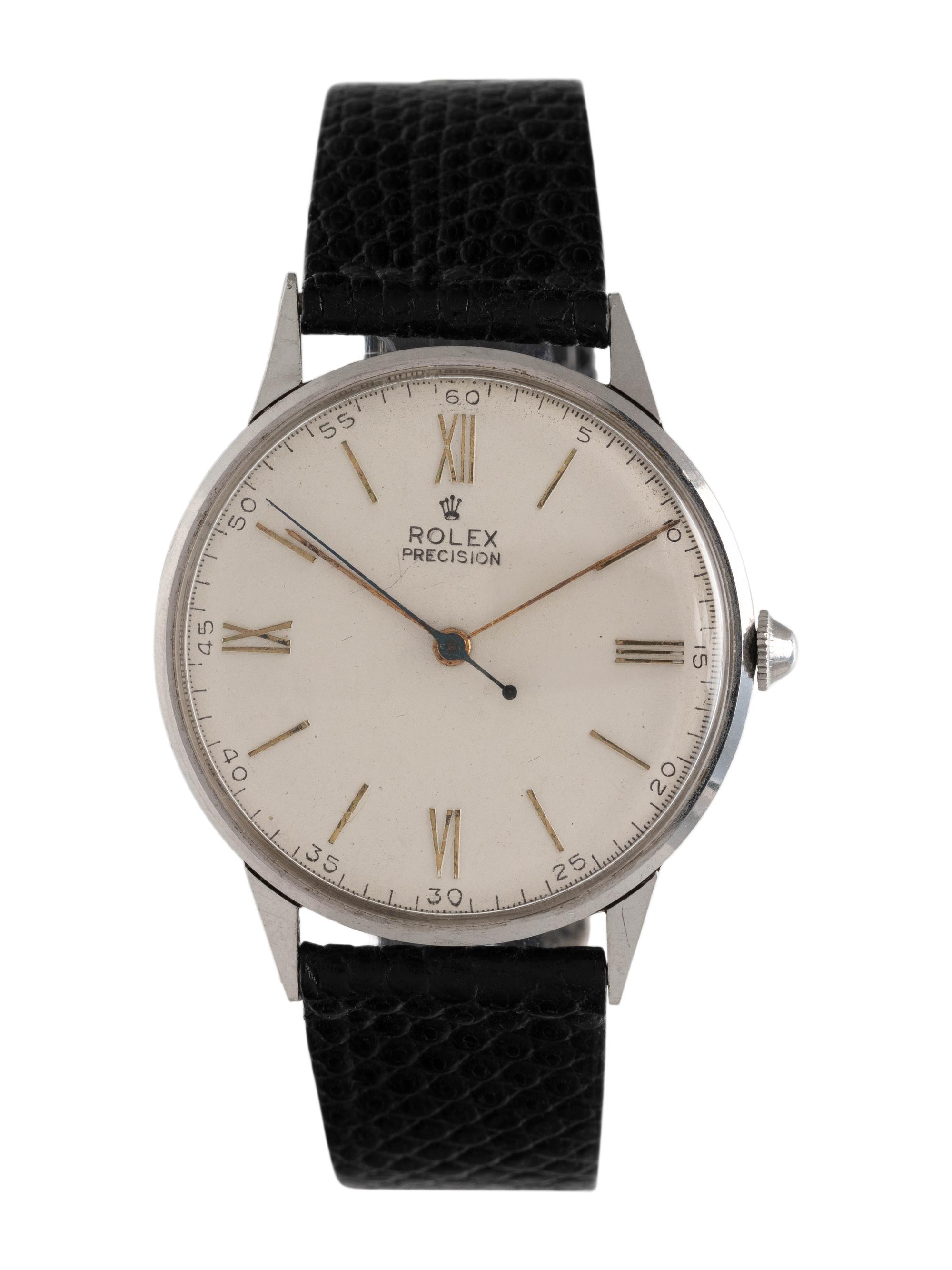 ROLEX, REF. 4363 STAINLESS STEEL 'PRECISION' WRISTWATCH