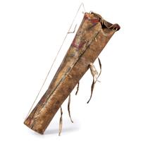 Apsáalooke (Crow) Painted Parfleche Cylindrical Case