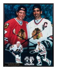 A Group of Chicago Blackhawks Signed Autograph Items,