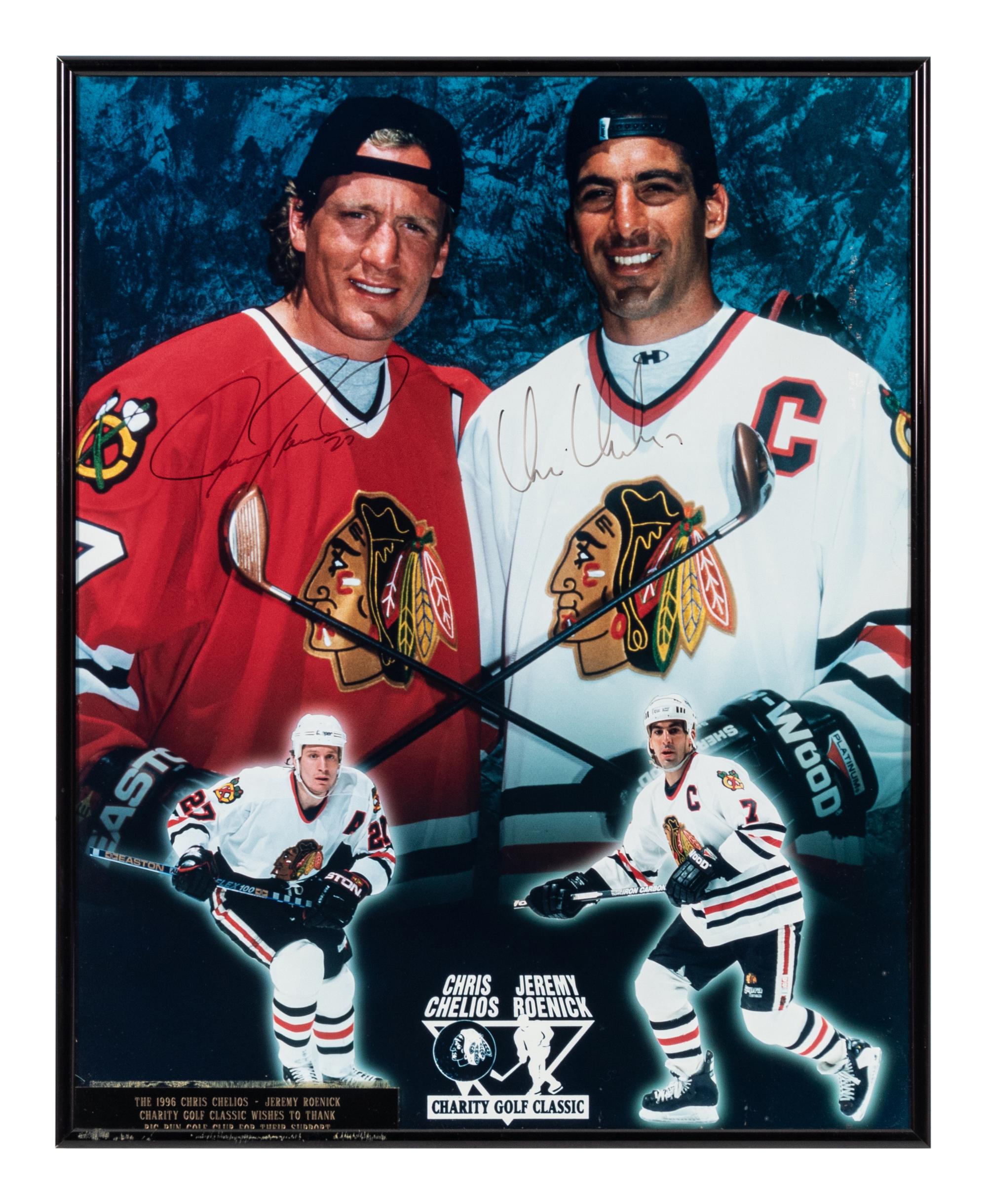 A Group of Chicago Blackhawks Signed Autograph Items,