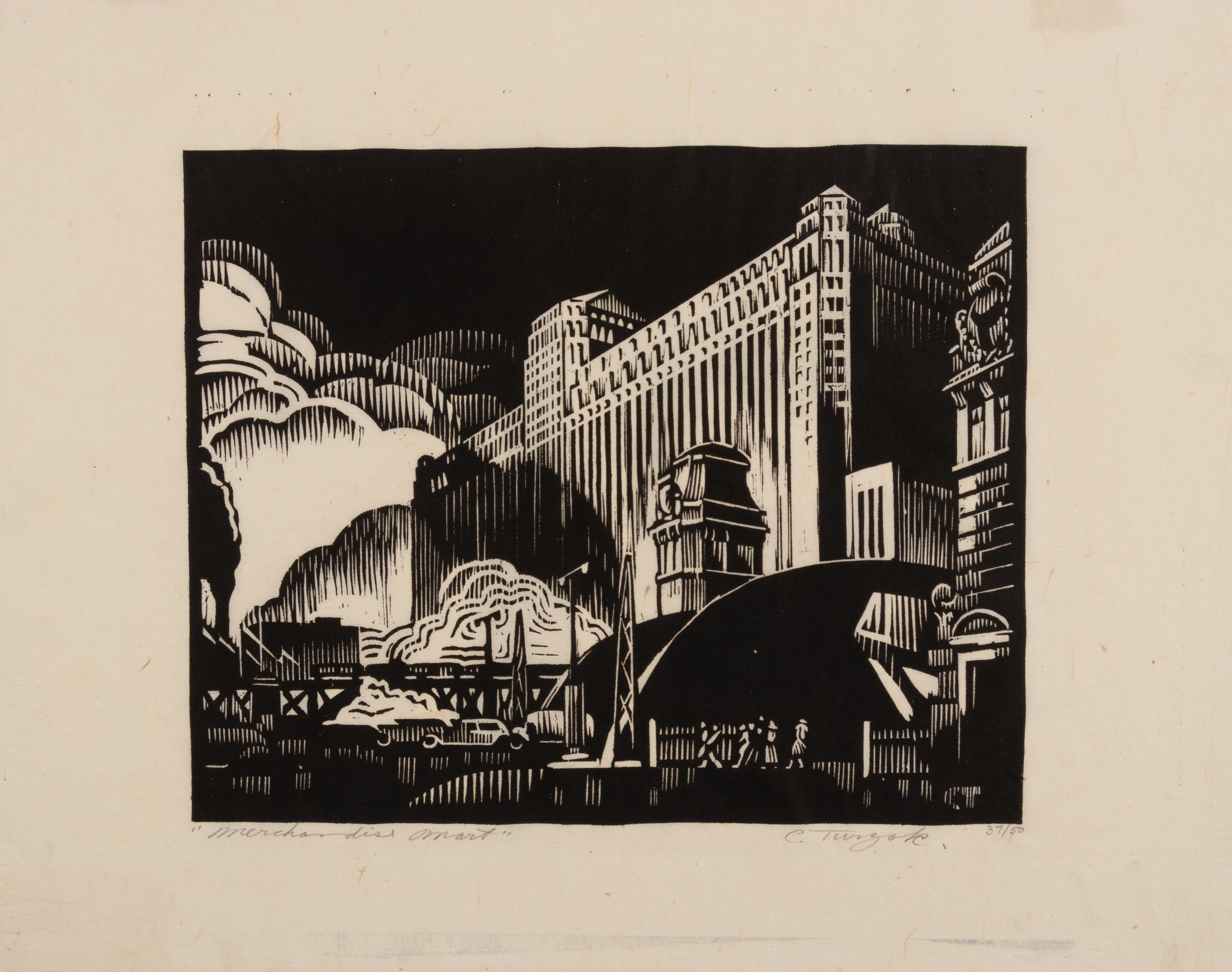 A pair of prints ( Merchandise Mart; Methodist Church )
