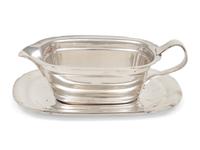 A Reed & Barton Silver-Plate Creamer and Underplate