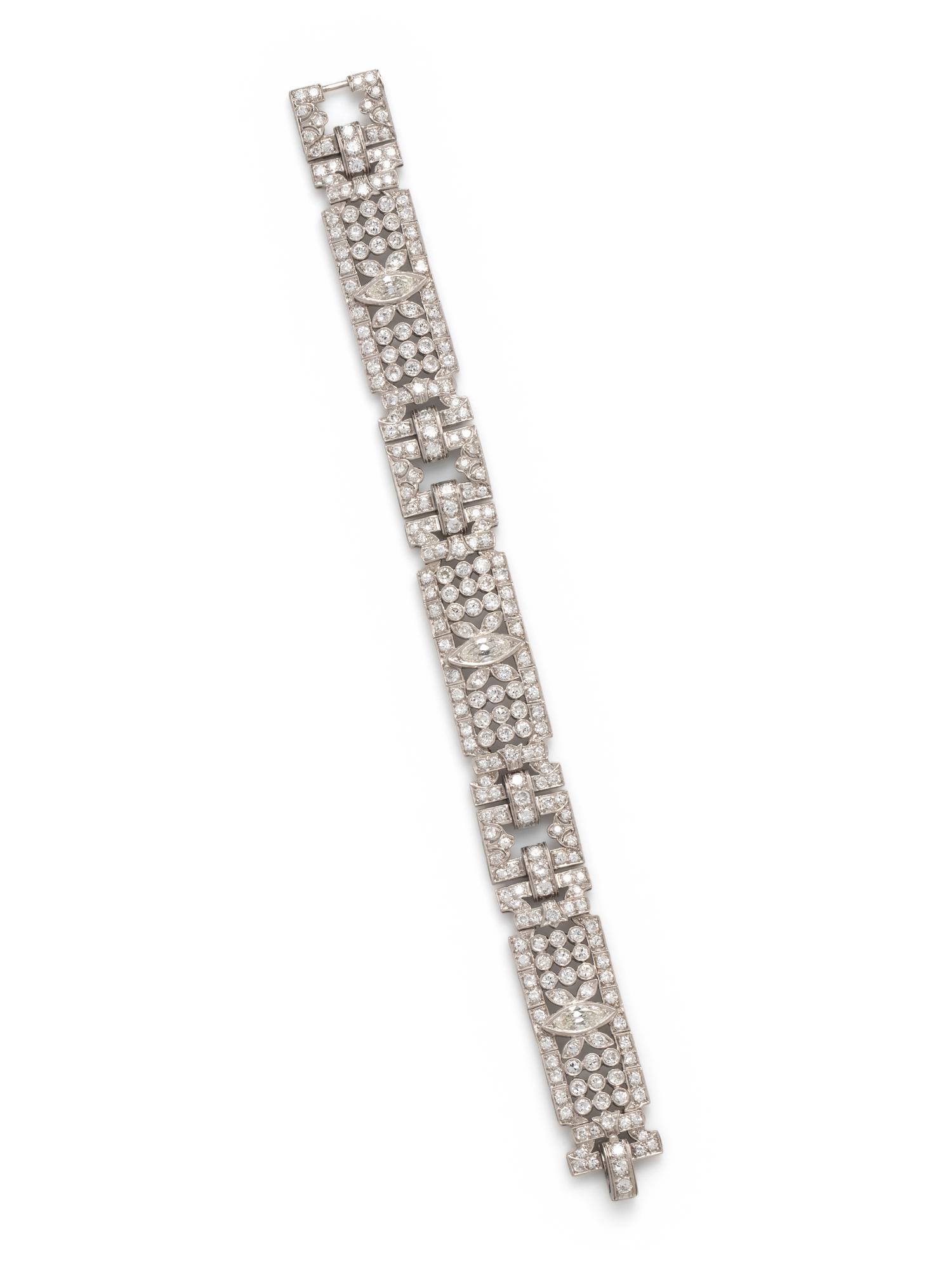 ART DECO, DIAMOND BRACELET