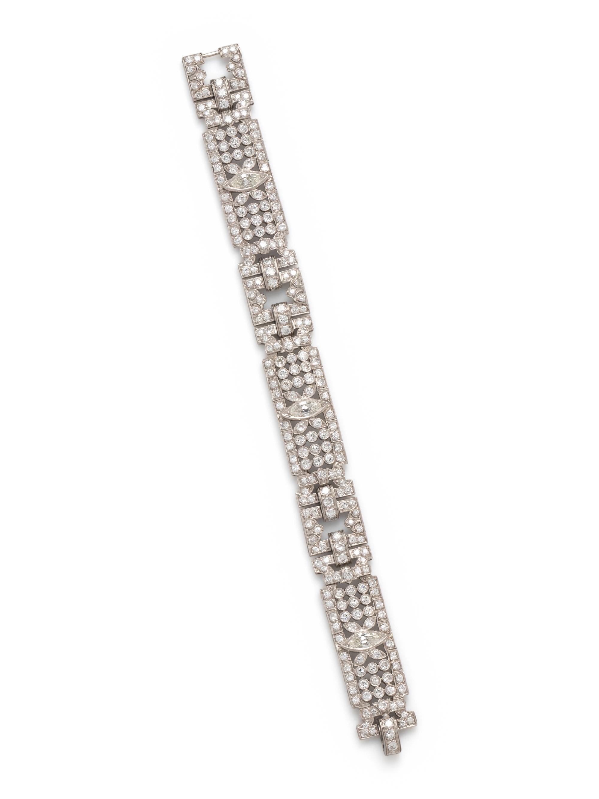 ART DECO, DIAMOND BRACELET