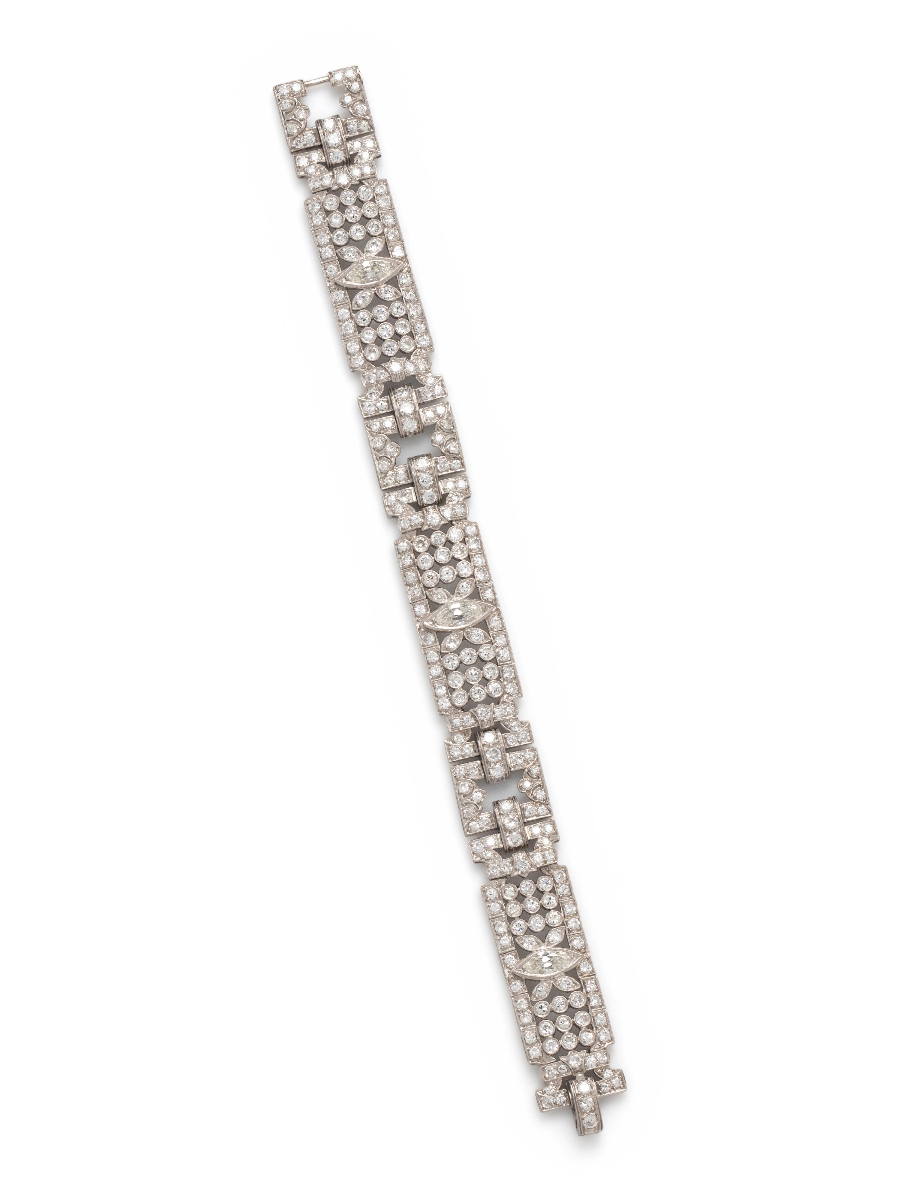 ART DECO, DIAMOND BRACELET