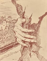 Le Tournant (back cover from Les Mains Libres book), 1936