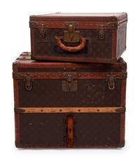 Two Louis Vuitton Early 20th Century Travel Trunks
