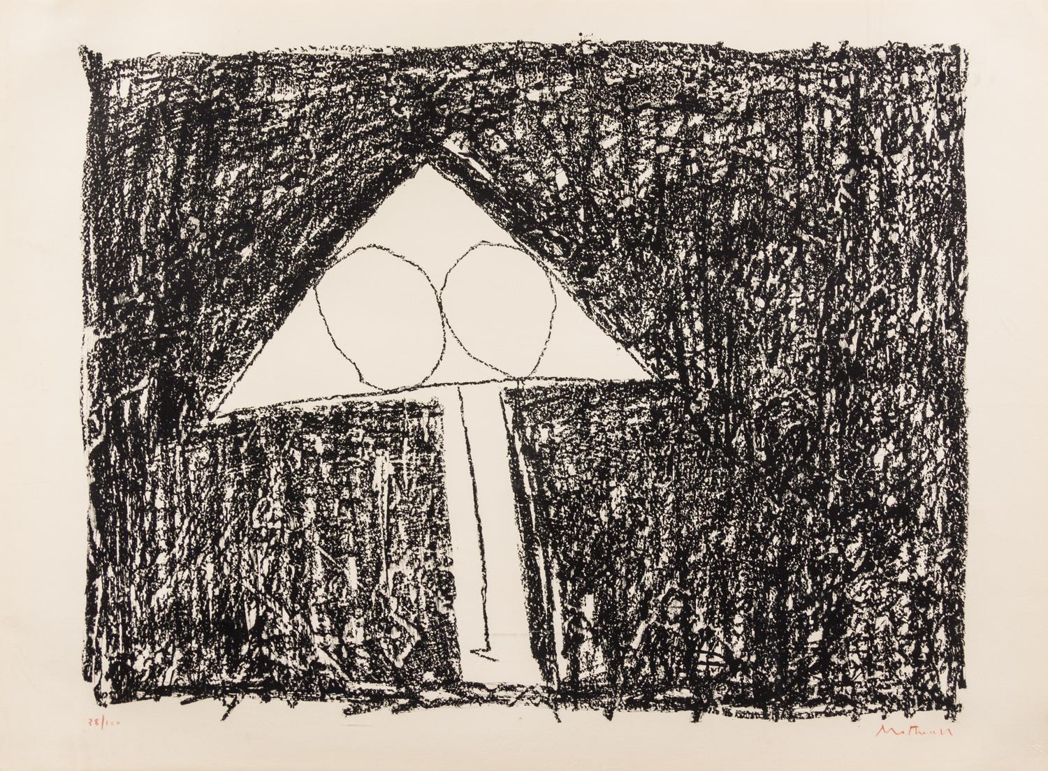 Robert Motherwell, (American, 1915-1991) , Plate 6 from Madrid Suite, 1966