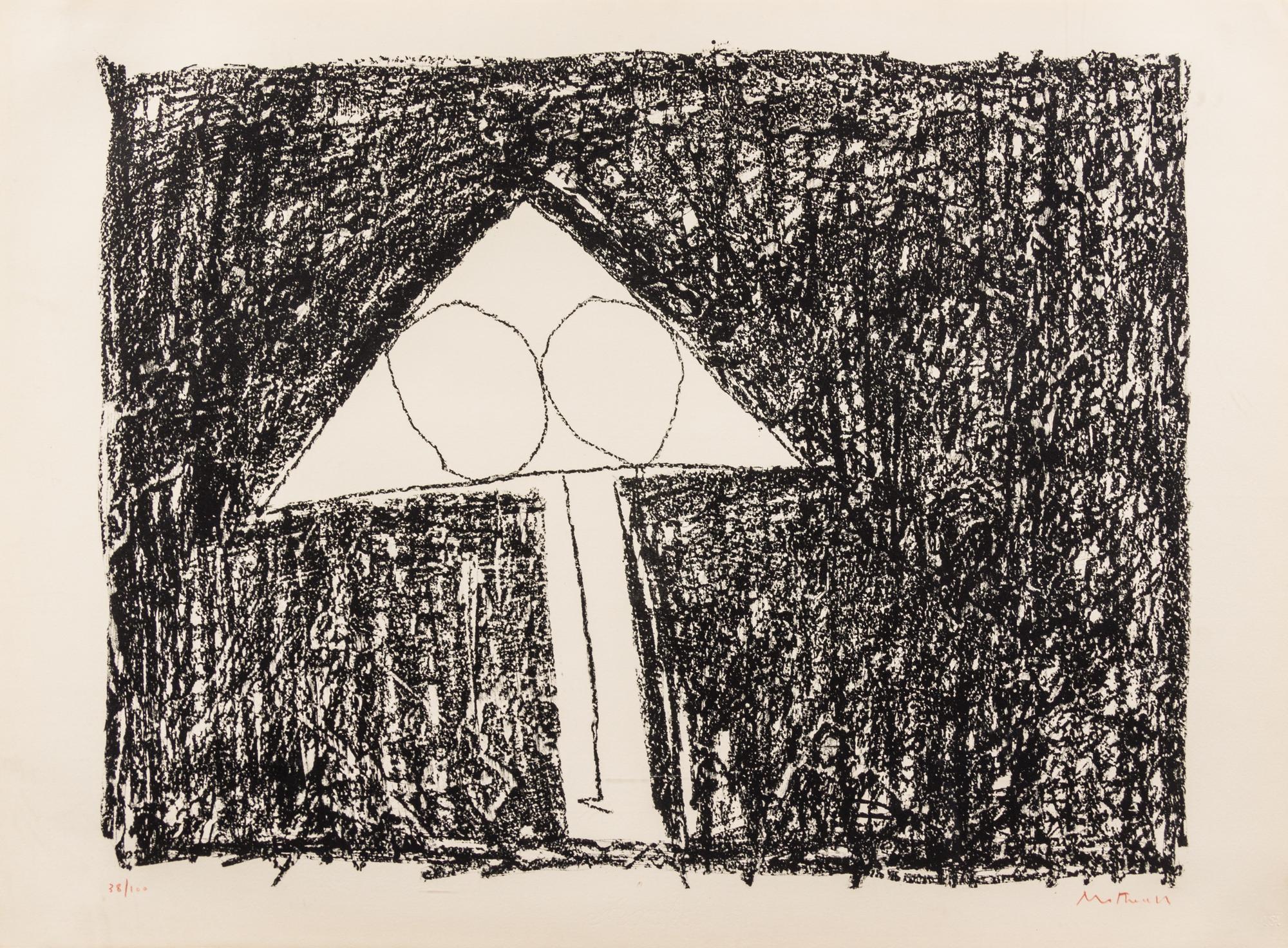 Robert Motherwell, (American, 1915-1991) , Plate 6 from Madrid Suite, 1966