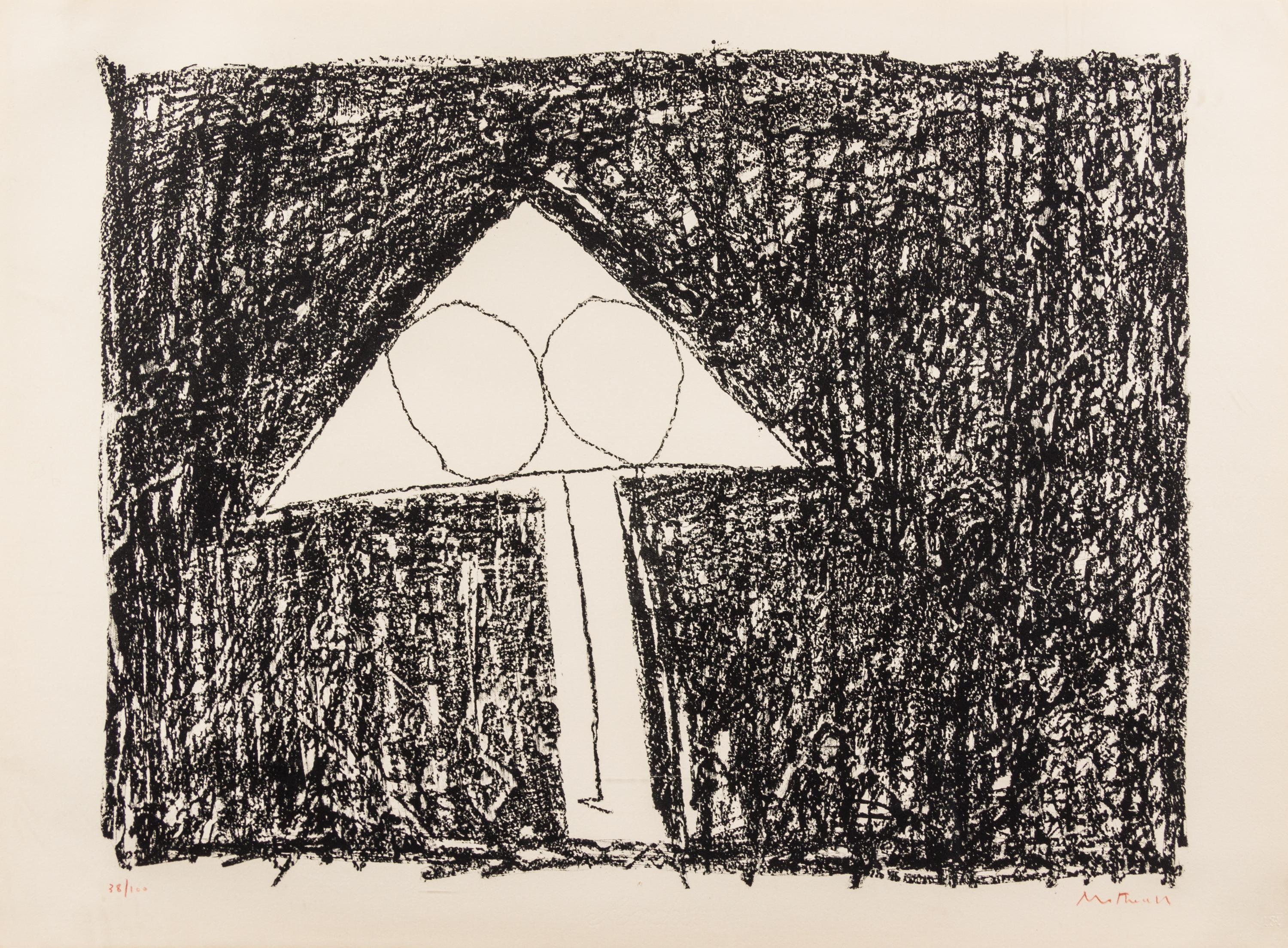 Robert Motherwell, (American, 1915-1991) , Plate 6 from Madrid Suite, 1966