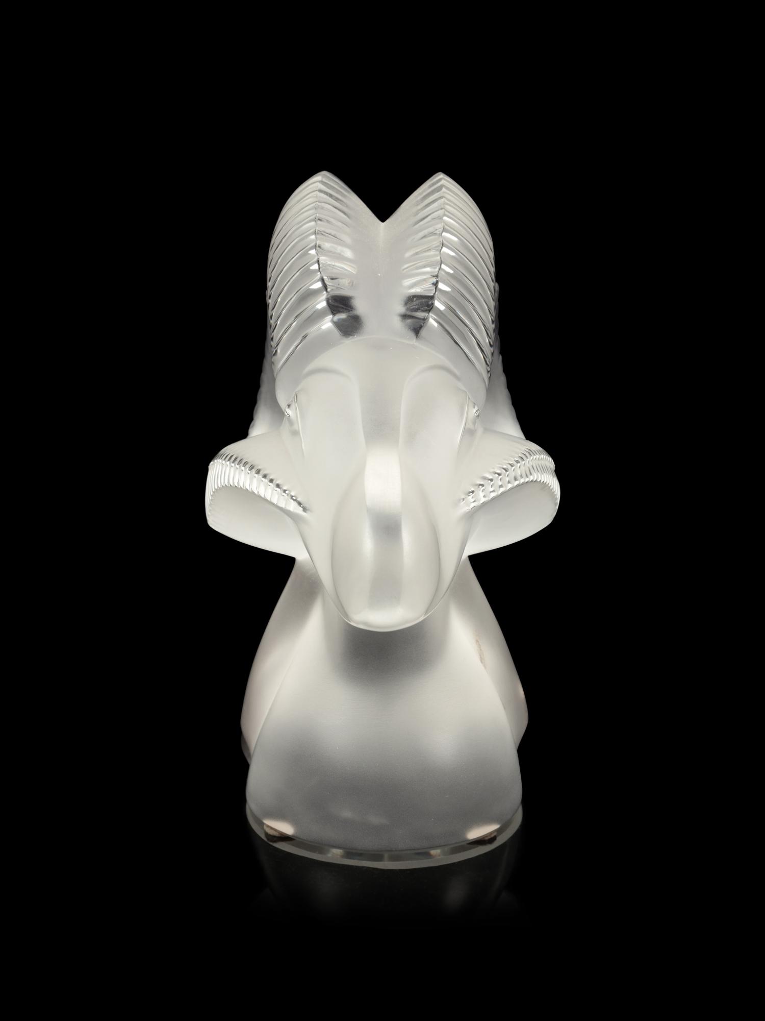 A Lalique Bélier Sculpture